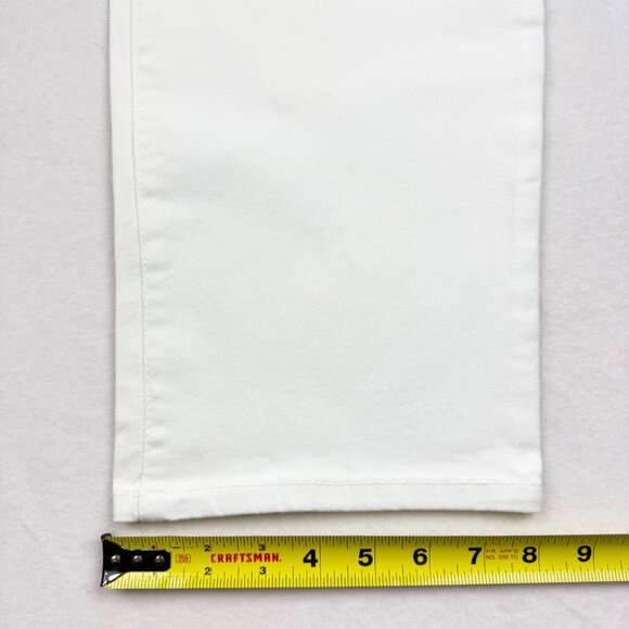 NWT Terra & Sky Women's Straight High Rise Stretch White Denim Jeans Plus Sz 20W - Picture 8 of 9